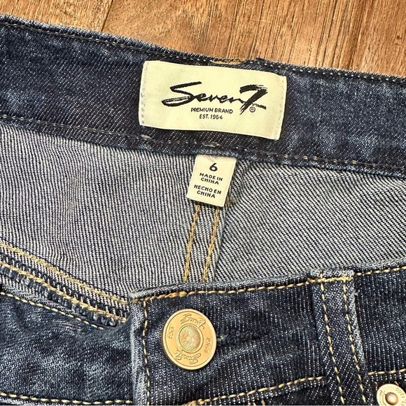 Seven7 Skinny Dark Blue Ankle Jeans size 6 - Picture 5 of 6